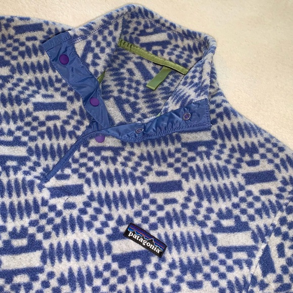 Vintage Patagonia Snap-T Synchilla P'op True Blue Fall ‘98 - Picture 5 of 5